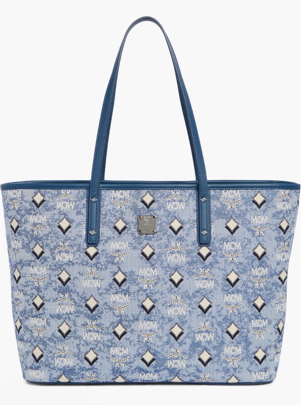 Mcm Aren Tote Denim